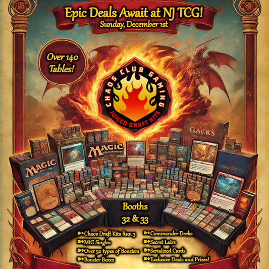 Get Ready for the NJ TCG Show: Chaos Club Gaming's Exclusive Deals & Holiday Specials!